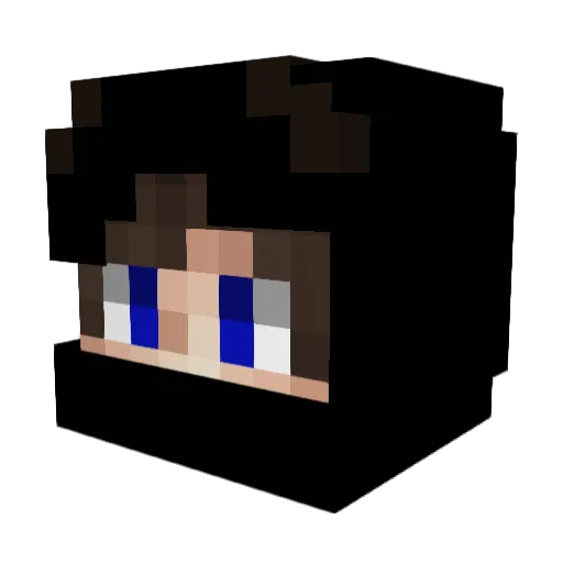 chrome1523 Minecraft avatar head, 3D render