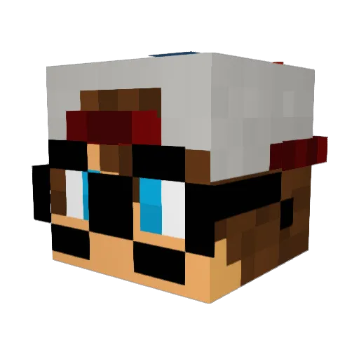 chromergaming Minecraft avatar head, 3D render