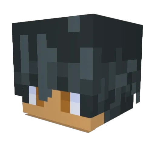 chromyx1 Minecraft avatar head, 3D render