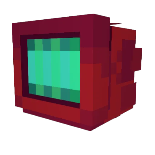 chronologued Minecraft avatar head, 3D render