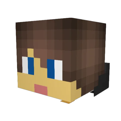 chronologus Minecraft avatar head, 3D render