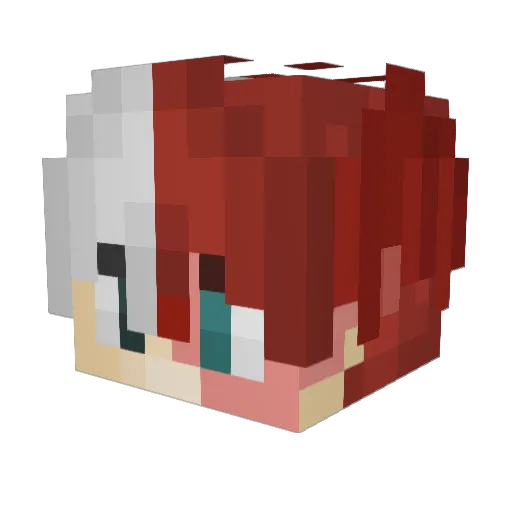 chrunchiis Minecraft avatar head, 3D render