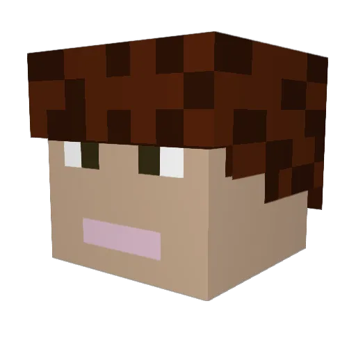 chrupek87 Minecraft avatar head, 3D render