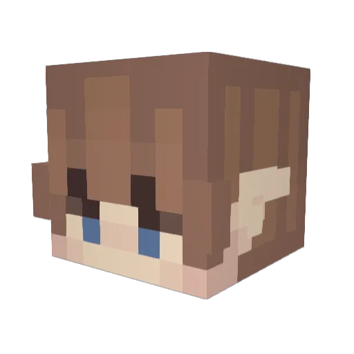 chryluvsu Minecraft avatar head, 3D render