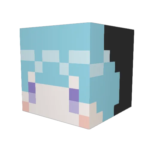 chrysanthemum0s Minecraft avatar head, 3D render
