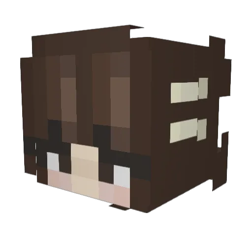 chrystyl Minecraft avatar head, 3D render