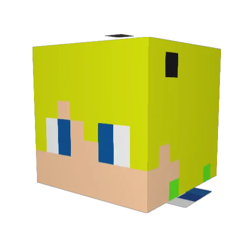 chsbkr Minecraft avatar head, 3D render
