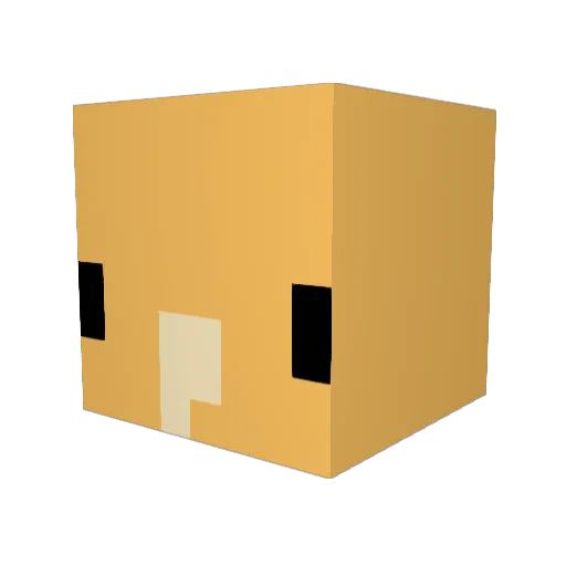 chtls Minecraft avatar head, 3D render