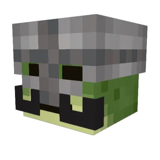 chtrp Minecraft avatar head, 3D render