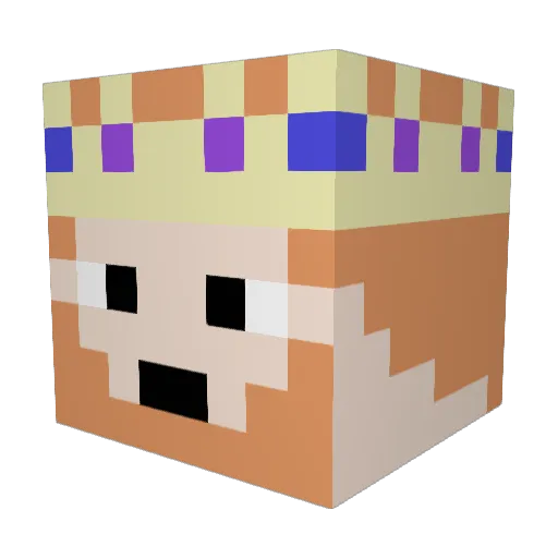 chtuesday Minecraft avatar head, 3D render