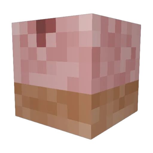 chualk Minecraft avatar head, 3D render