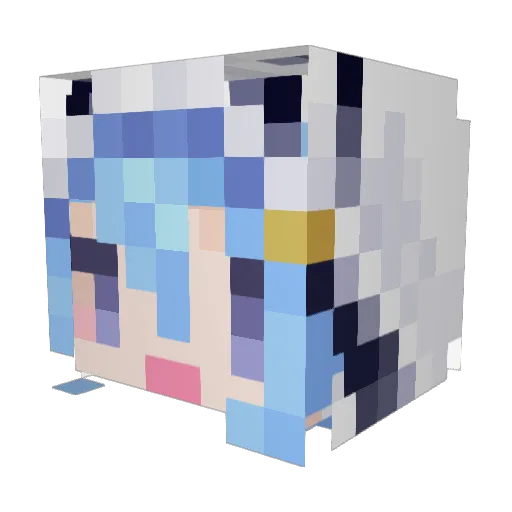 chuan0213 Minecraft avatar head, 3D render