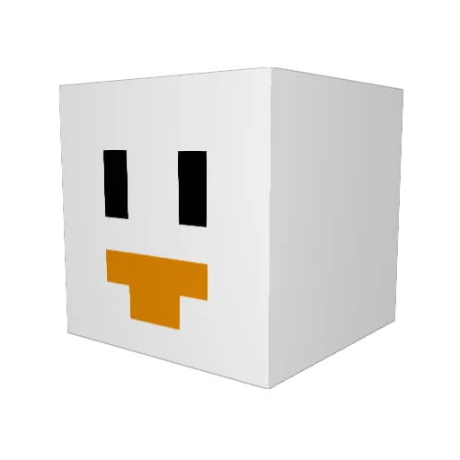 chubbychickenboy Minecraft avatar head, 3D render