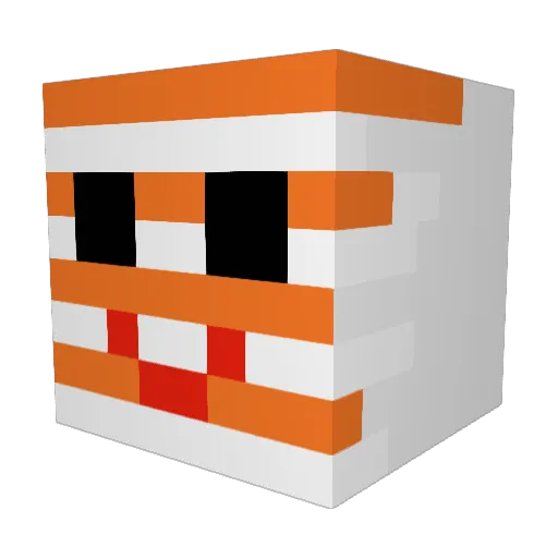 chubelz Minecraft avatar head, 3D render