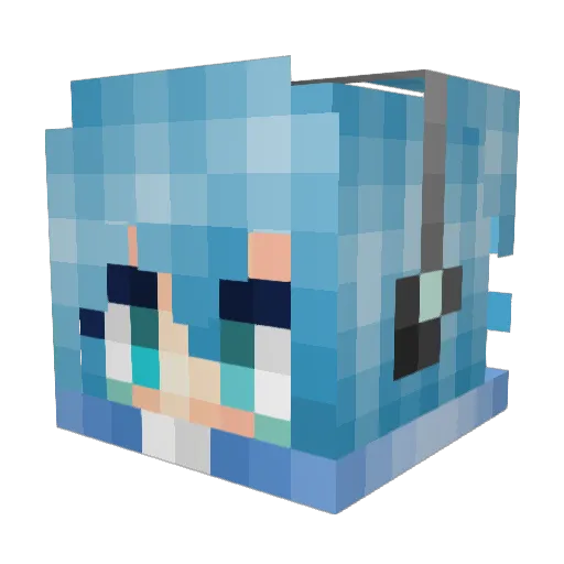 chuch119 Minecraft avatar head, 3D render