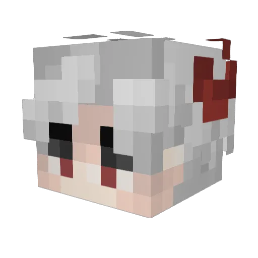chuchu0409 Minecraft avatar head, 3D render