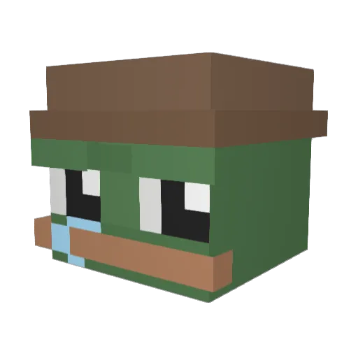 chuchu_ng Minecraft avatar head, 3D render