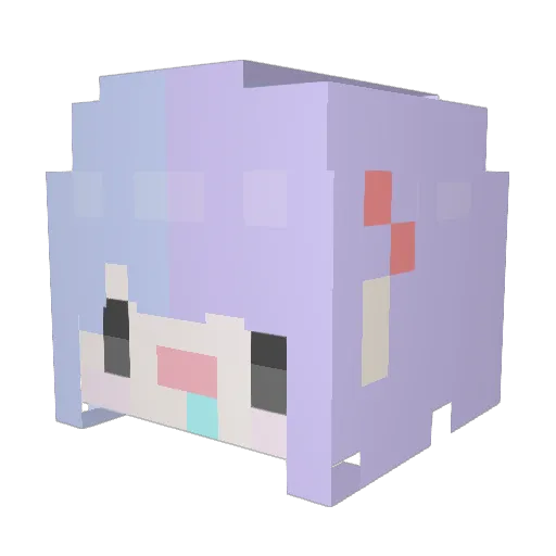chuchumin Minecraft avatar head, 3D render