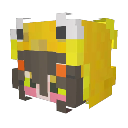 chuchun0531 Minecraft avatar head, 3D render