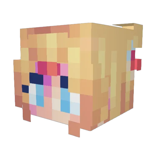 chucken99 Minecraft avatar head, 3D render