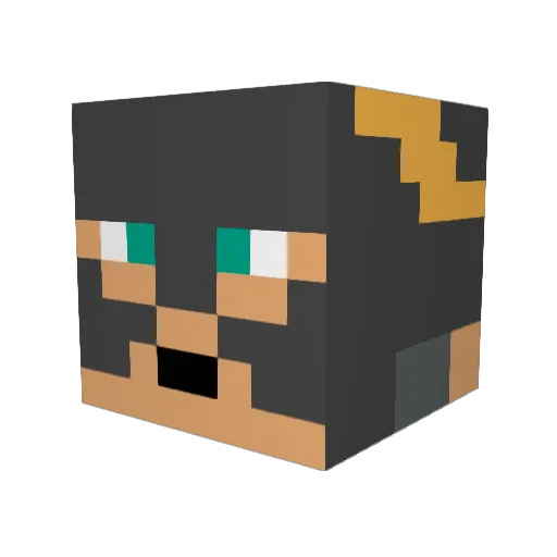 chuckgreene11 Minecraft avatar head, 3D render