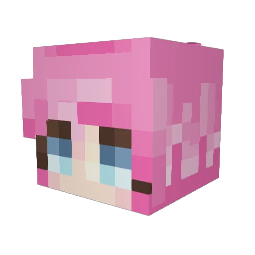 chuckie2k Minecraft avatar head, 3D render