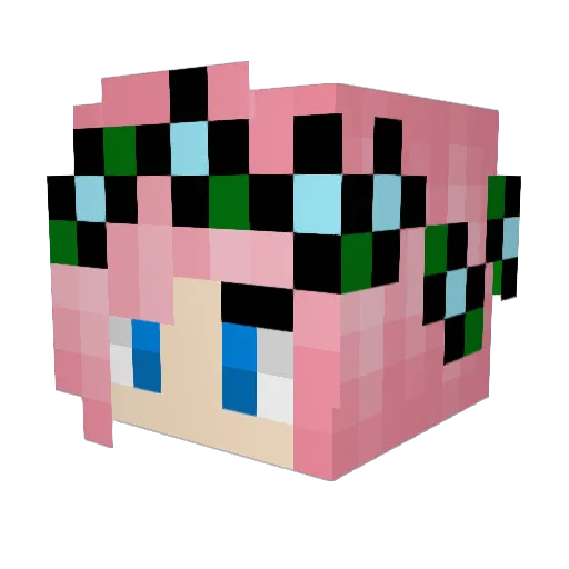 chuckle_city Minecraft avatar head, 3D render
