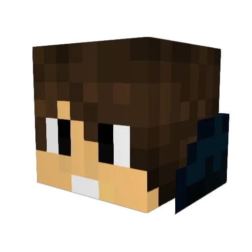 chucklesthekid Minecraft avatar head, 3D render