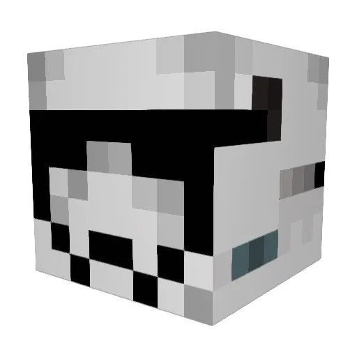 chuckwindw Minecraft avatar head, 3D render