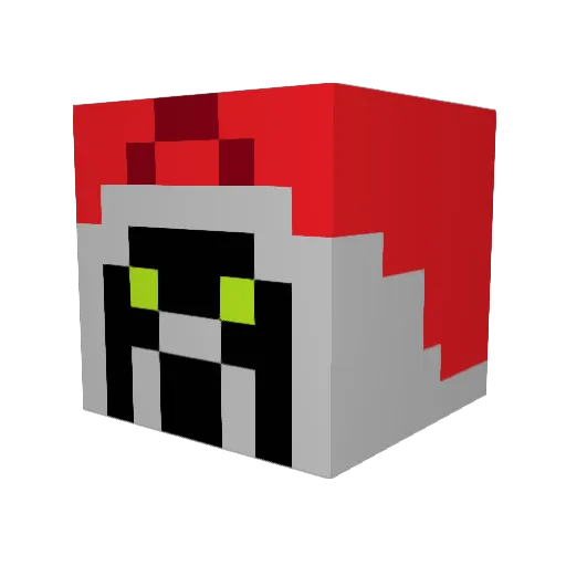chuckwoodjohn Minecraft avatar head, 3D render