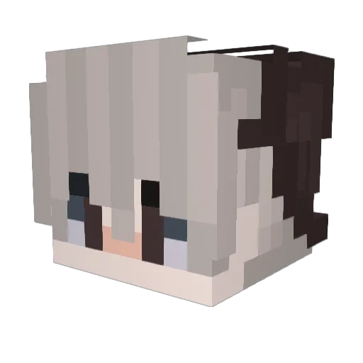 chuckyreach Minecraft avatar head, 3D render