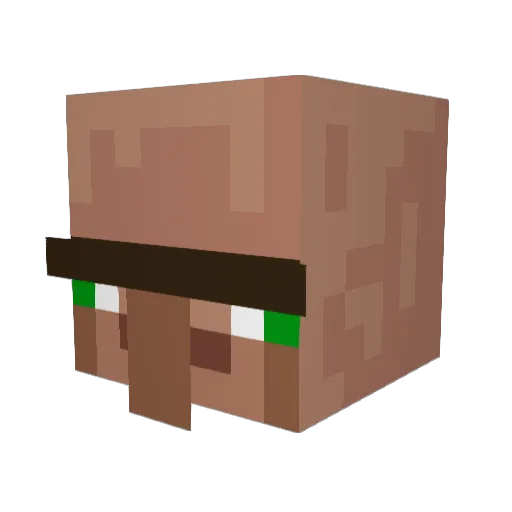chudlas Minecraft avatar head, 3D render