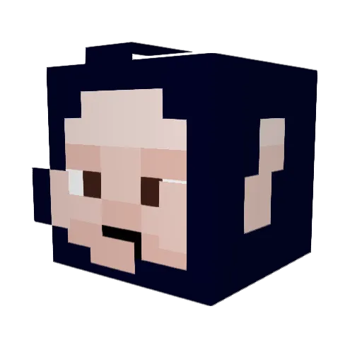 chudnut Minecraft avatar head, 3D render