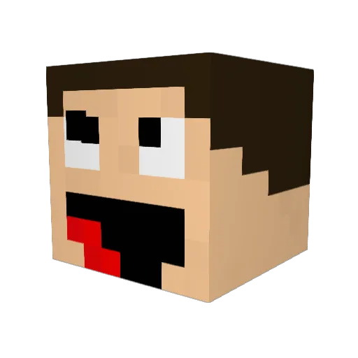 chudy_mike Minecraft avatar head, 3D render