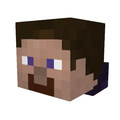 chudyy Minecraft avatar head, 3D render