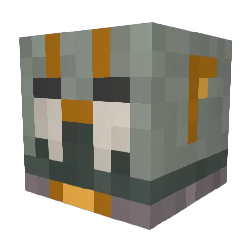 chuffzilla Minecraft avatar head, 3D render