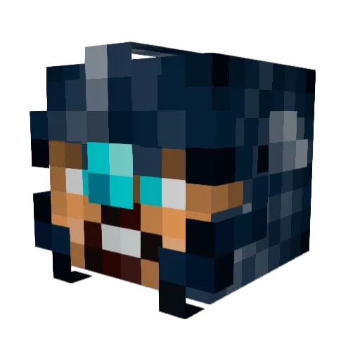 chuggaa33 Minecraft avatar head, 3D render