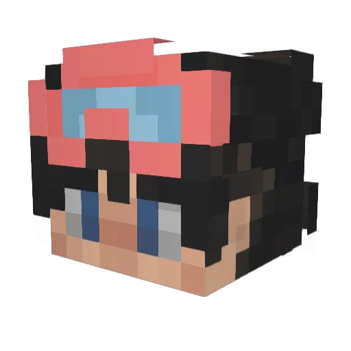 chuicache Minecraft avatar head, 3D render