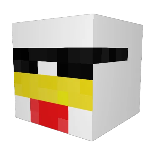 chukenz Minecraft avatar head, 3D render