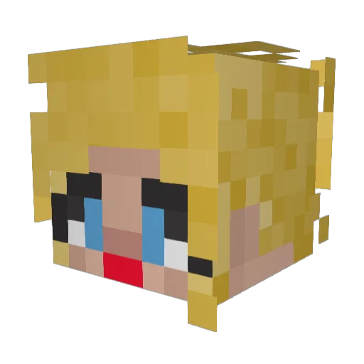 chuletadecerdo Minecraft avatar head, 3D render