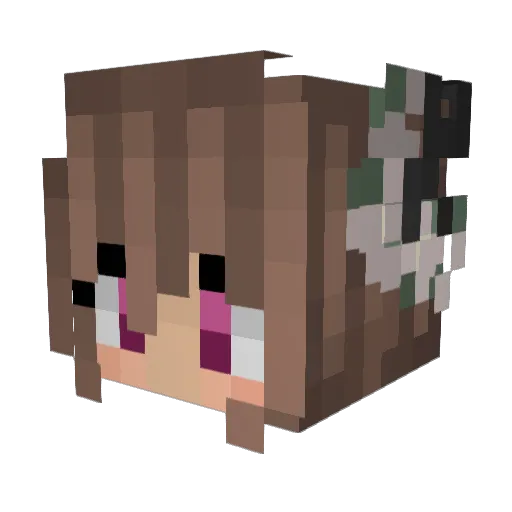 chuly15 Minecraft avatar head, 3D render