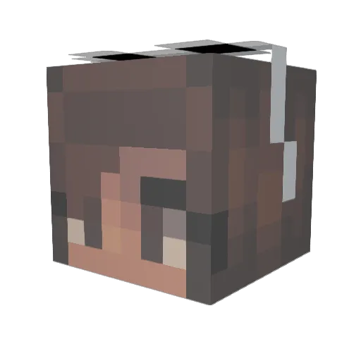 chulzymac Minecraft avatar head, 3D render