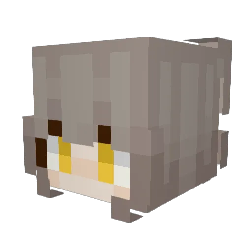 chum0w0 Minecraft avatar head, 3D render