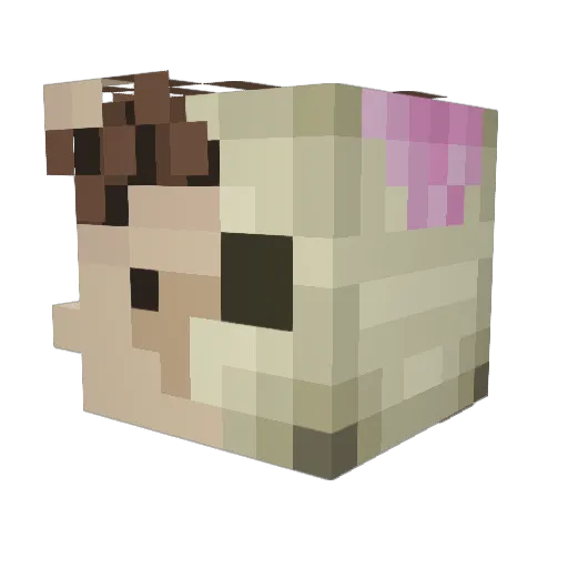 chumavaz Minecraft avatar head, 3D render