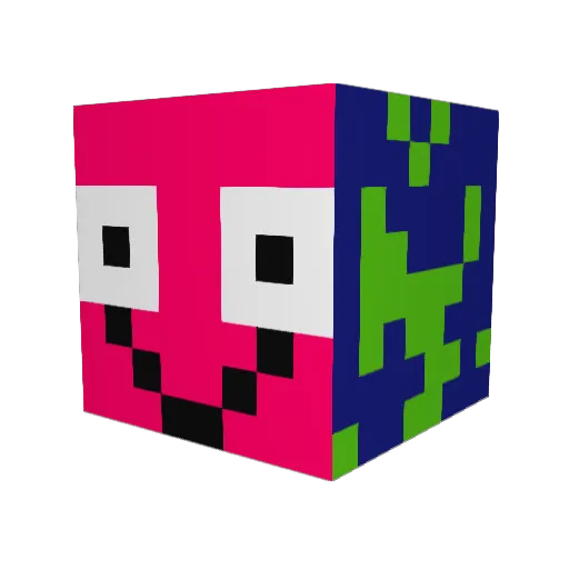 chumbucketboi Minecraft avatar head, 3D render