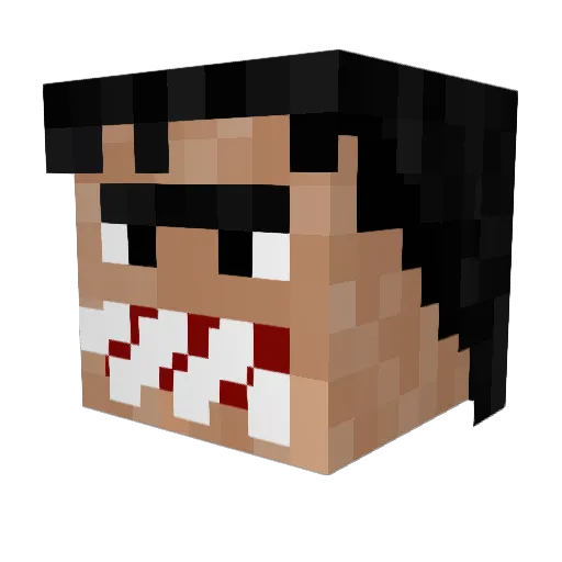 chumbuckt Minecraft avatar head, 3D render
