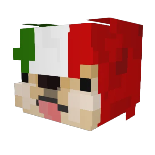 chumbumrum Minecraft avatar head, 3D render