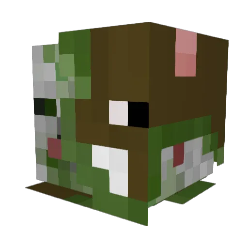 chump11 Minecraft avatar head, 3D render