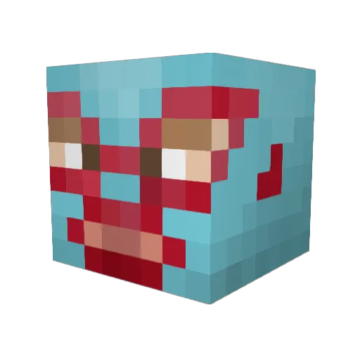 chump2000 Minecraft avatar head, 3D render