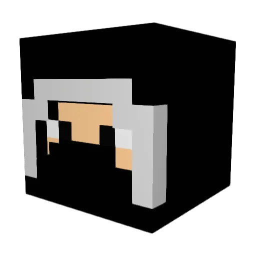 chump_19 Minecraft avatar head, 3D render
